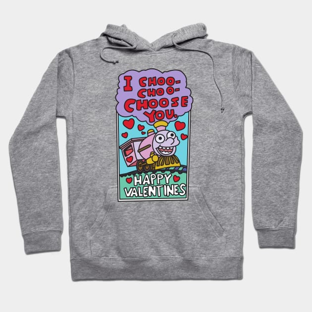 i love you - choo choo choose you Hoodie by aye_artdg